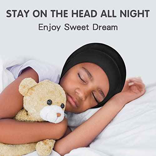 Fittia Baby Satin Bonnets for Sleeping: Adjustable for Toddler 6-36 Months, Silky Smooth for Frizzy Curly Hair, Breathable