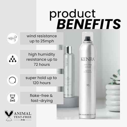 Kenra Professional Volume Spray 25 | Super Hold Finishing & Styling Hairspray | Flake-free & Fast-drying | Wind & Humidity Resistance | All Hair Types