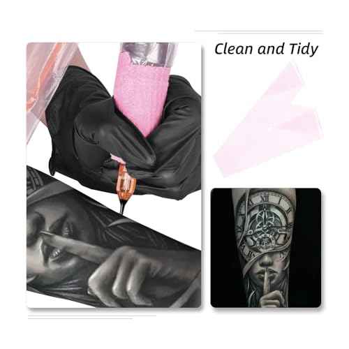 100pcs Clip Cord Sleeves Disposable Pink Tattoo Machine Gun Accessories Tattoo Supplies