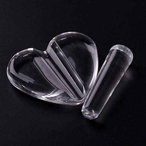 1 Set Acrylic Professional Embossed Mold Nail Art Tools Heart Shape Nail Art Equipments Metal Frame Bending Curve Shaping Press Tools for Nail Salon and Home Nail Art Decors Design, Clear