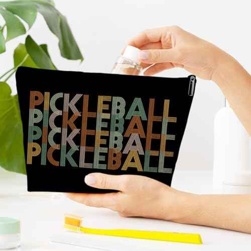 Pickleball Gifts for Women Makeup Bag, Gifts for Pickle Ball Lover, Pickleball Favors for Teen Girls Sister Friends Besties, Women Cosmetic Bag for Purse