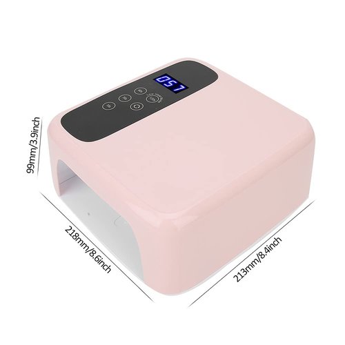 Qkiss 72W Nail Lamp Gel Nail Polish Dryer Quick Drying Nail Art Machine Professional for Nail Art Tools Accessories (American gauge)