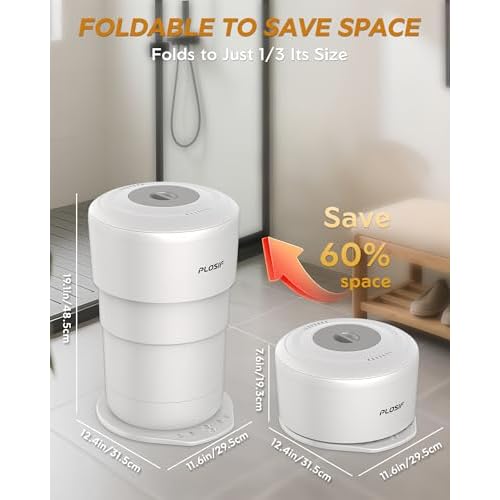 Foldable Towel Warmer for Bathroom, 21L Large Capacity Hot Towel Warmer - Fits 2 Oversized Towels, Blankets, Bathrobes, Spa-Like Towel Heater with 4 Timers, Auto Shut Off and Ambient Lighting