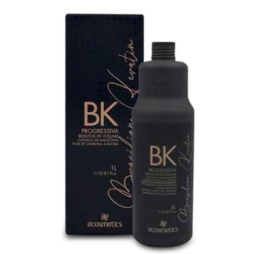 ECOSMETICS Deluxe Brazilian Keratin Treatment Organic Blowout Complex | Nanoplastia | Straightening & Smoothing System | Volume Reducer | Thermal Sealer | Alisado Brasile?o | Anti Frizz 1L 35.2oz
