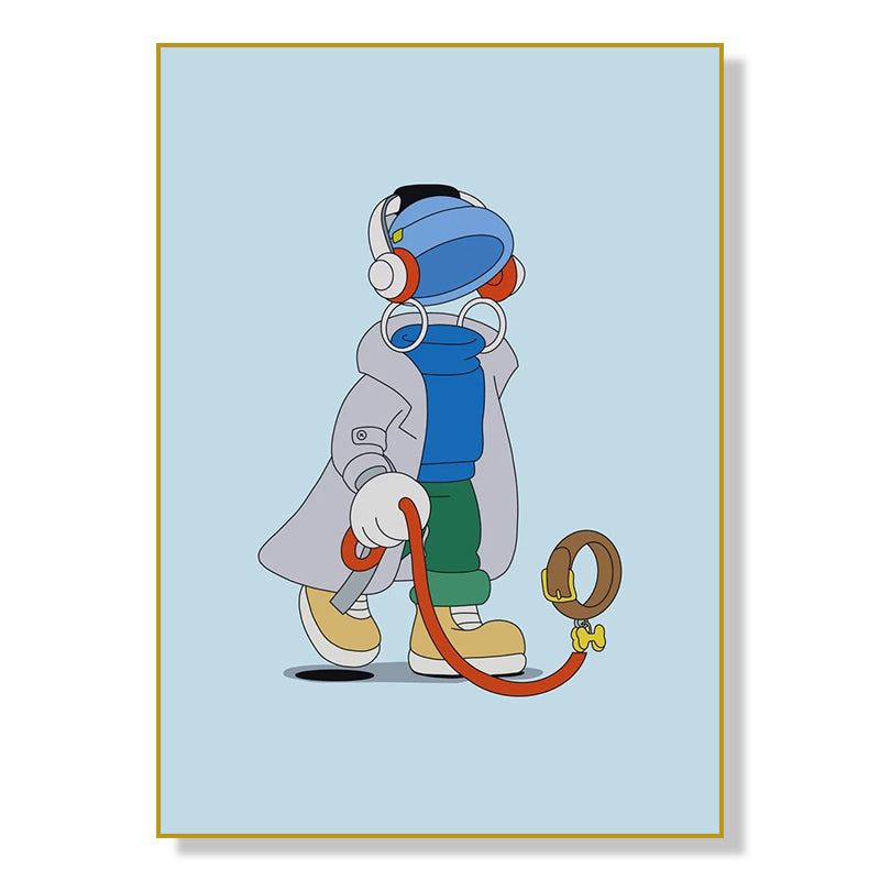 Sports Cartoon Characters Wall Art Poster Canvas Painting for Living Room