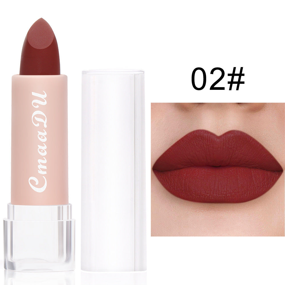Matte Moisturizing Waterproof Lipstick - Color Variety, 15 Shades