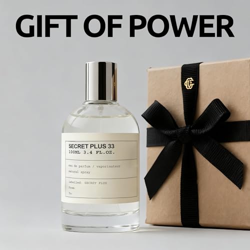 Men's Cologne Set Secret Plus 33 100ml Eau de Toilette & 10ml Pheromone Perfume Oil | Citrus Floral Woody Fragrance | Long Lasting Fresh & Sophisticated Scent for Men Gift