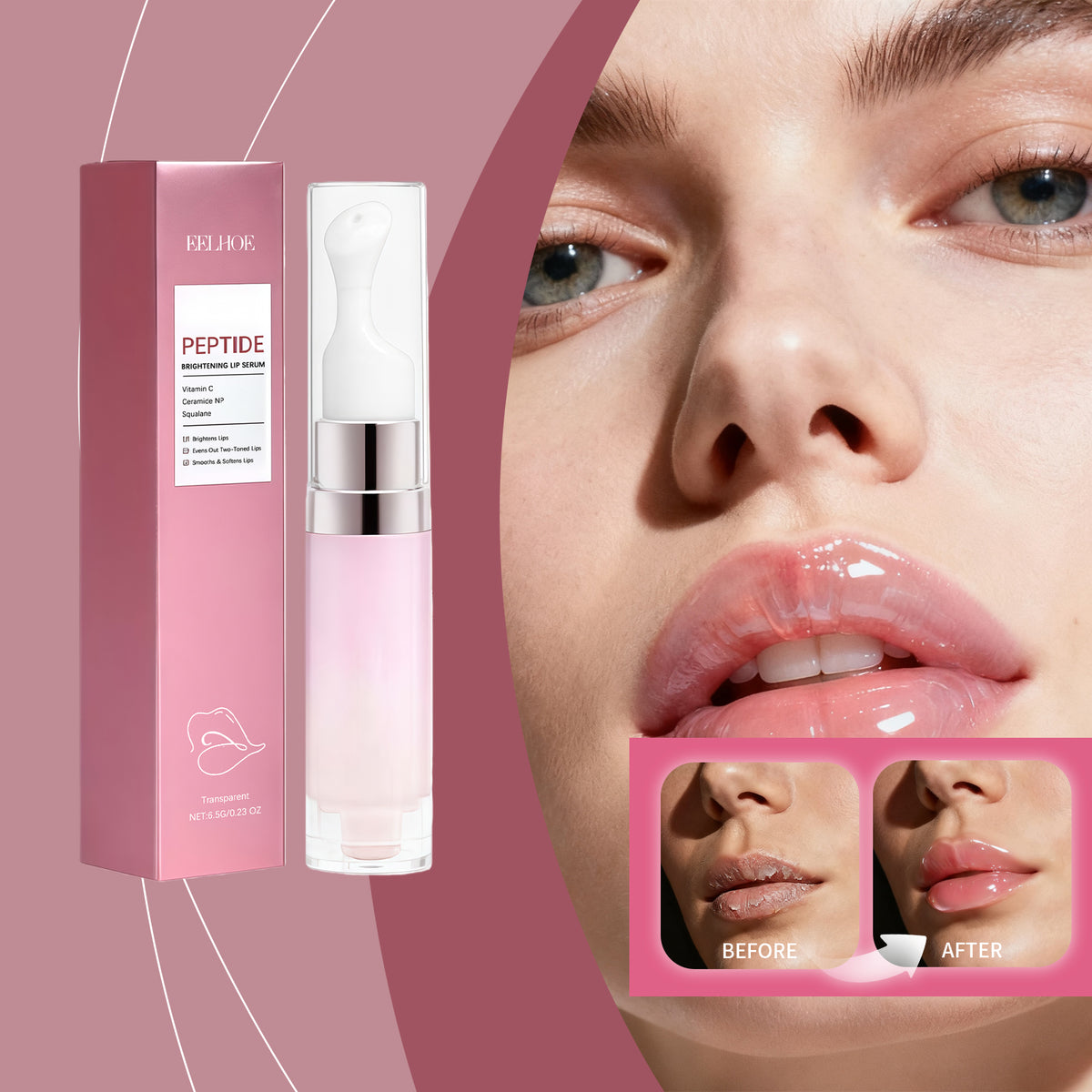 Skin Brightening Moisturizing Lip E Ssence -transparent Color-6.5g 1