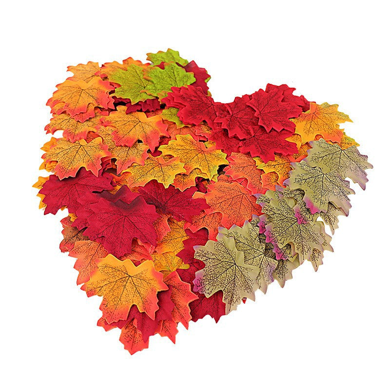 Artificial Maple Leaves Foliage Set for Autumn Decor - 50 to 500 Pieces