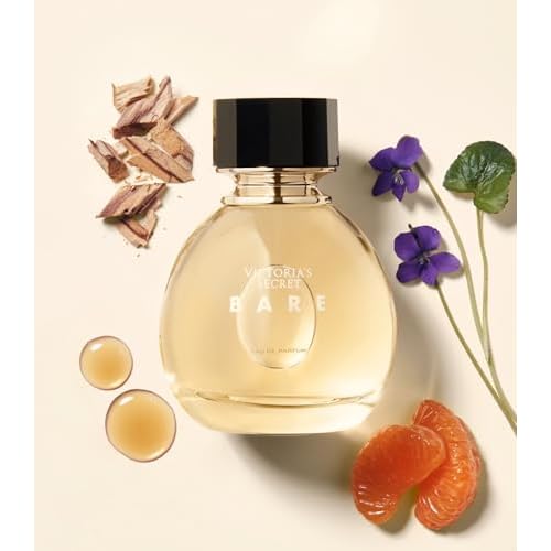Victoria's Secret Bare Eau de Parfum, Notes of Australian Sandalwood, Mandarin Madagascar & Egyptian Violet, Perfumes for Women (1.7 oz)