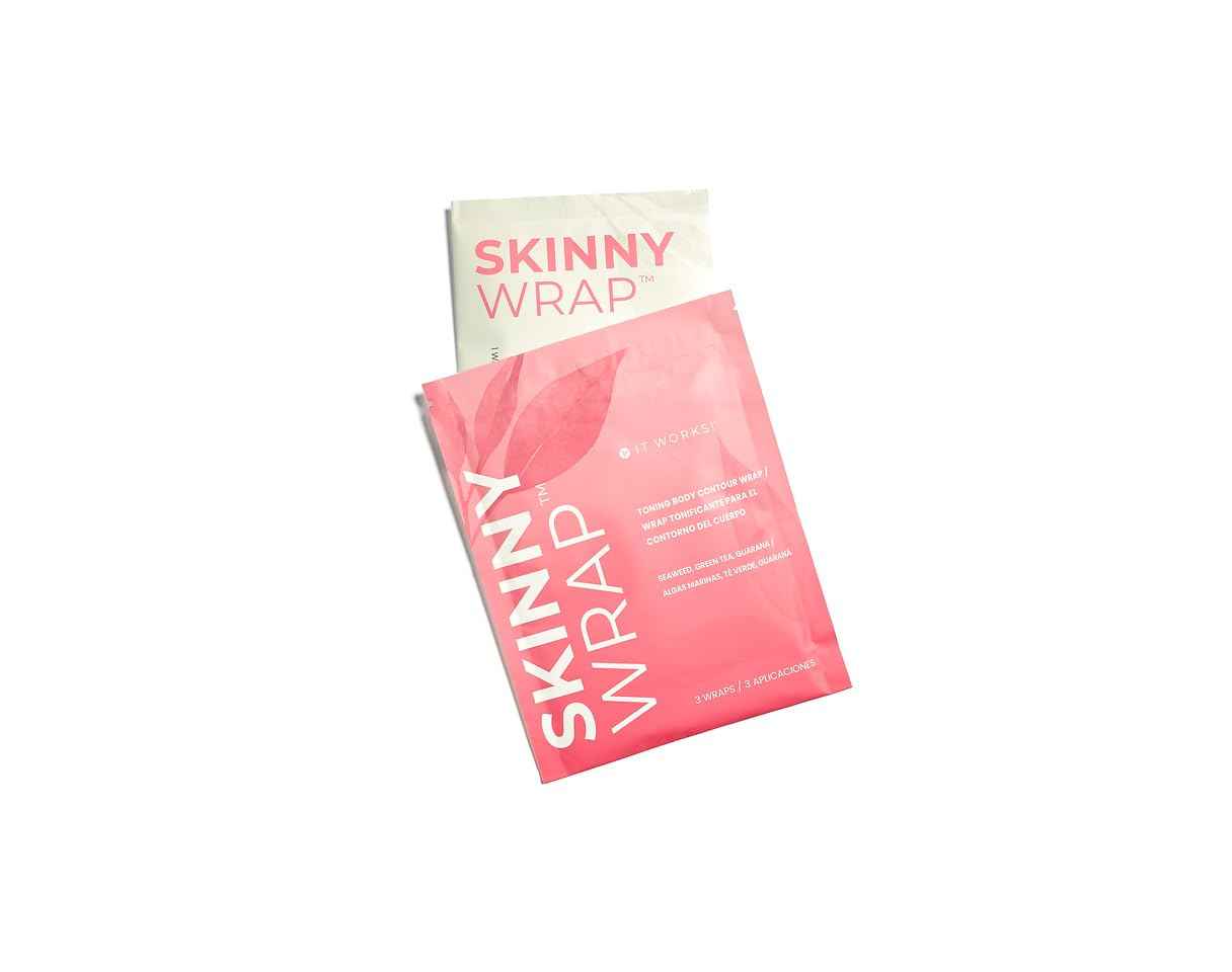 It Works! Skinny Wrap – 3 Count Firming Body Contour Wraps with Seaweed, Green Tea & Guarana – Toning & Tightening Wraps for Belly, Arms & Thighs – Fast Acting Spa Body Wraps