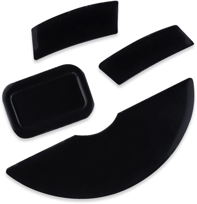 2Sets Rounded Edges Curved Mouse Feet Pads Skates Compatible for Razer Mamba Wireless RC30-027101 Gaming Mouse (for Mamba Wireless Mouse feet)
