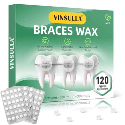 Orthodontic Wax for Braces Wax 120 Individual Hygienic Packaging Dental Wax Dots Mint