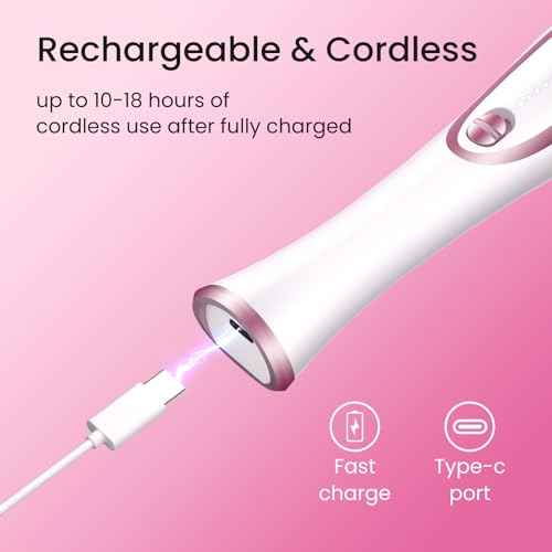 36-Piece Professional Manicure Pedicure Kit-Cordless Electric Nail File Kit,20000RPM, 11Pcs Bits,4 Speed,Rechargeable Pedicure Tool for Feet,Hand Foot Care Nail Drill Tool for Nail Grind Trim Polish