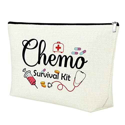 Mxrymvu Chemo Care Package for Women Makeup Bag Chemo Nurse Gifts Cosmetic Bag Chemotherapy Gift for Women Breast Cancer Nurses Gifts Zipper Pouch Cancer Nurse Thank You Gift Travel Pouch