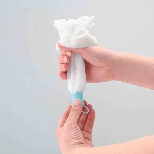 FANCL Foaming Net ? Japanese Double-Layer Facial Cleansing Foam Net, Creates Rich Fine Lather for Face Wash, Additive-Free Skincare Tool with Hanging Loop