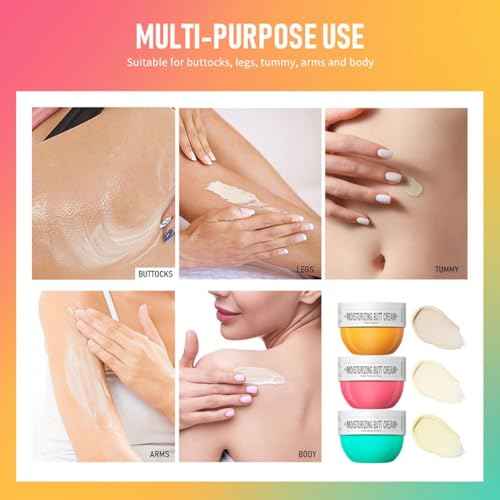 Moisturizing Butt Cream, Body Cream Butt Firming Cream Body Skin Repair- Fast Absorbing, Non-Greasy Hydrate & Smooth Skin- 80ml (#2 Fresh Flower Fruit Smell)