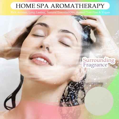 16 Pack Shower Steamers Aromatherapy - Natural Essential Oil Shower Bombs for Relaxation, Stress Relief & Self Care, Gift for Women & Men (8 Scents, 2 Each)