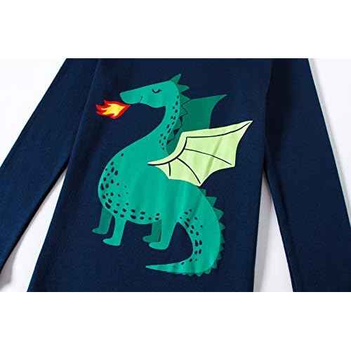 Family Feeling Kids & Toddler Boys Pajamas 2 Piece Pjs Set 100% Cotton Sleepwear