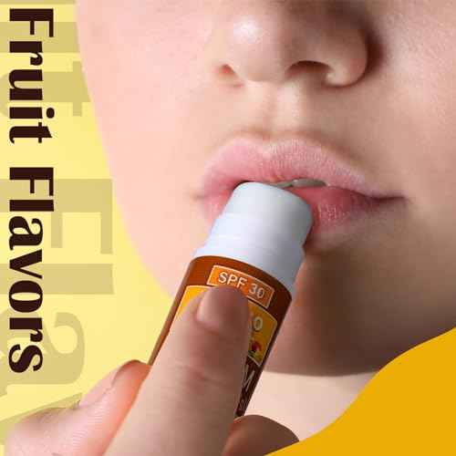 30 Pcs Mini Sunscreen Lip Balms Bulk Spf 30 Fall Favor Gifts Lip Balms Sticks with Sunscreen Employee Appreciation Gifts Teacher Nurse Wedding Baby Shower Christmas Party Favor for Women Men