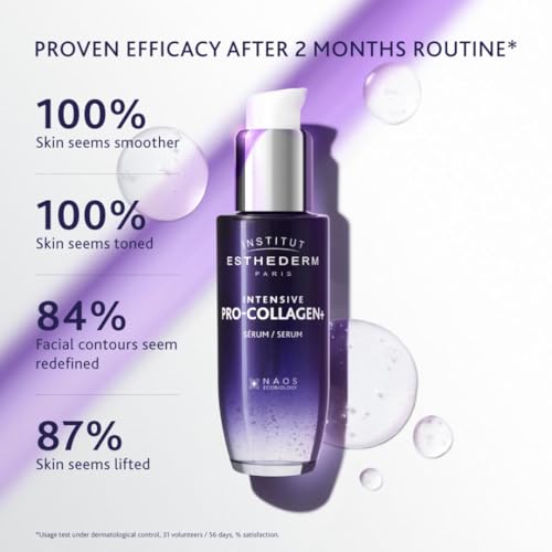 Institut Esthederm - Pro-Collagen+ Serum - Face & Neck - Targets Lack of Firmness & Skin Sagging - Redefines Facial Contours