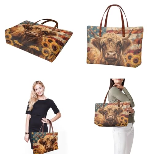 3PCS Tote Bag with Wallet, Purse and Wallet Set for Women Large Top Handle Purse Casual Satchel Handbag