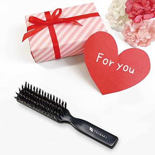 Generic Natural Boar Bristle Hair Brush [Made in Japan] with Camellia Oil, Soft Bristles [Hair Brush], Premium Quality for All Hair Types