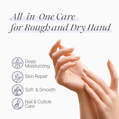 Koelf Rose Petal Satin Hand Mask (10pairs) - Intensive Nourishing, Moisturizing Gloves, Rose Scented Hand Repair Masks with Peptide, Collagen, Shea Butter for Silky Smooth Skin, Hand Treatment