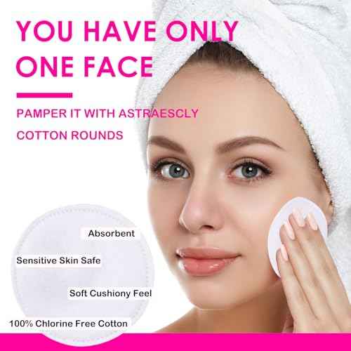 600 PCS Cotton Rounds ? 100 Count (Pack of 6) - Soft, Absorbent, Face Pads for Makeup Removal, Skincare, Skin Care and Facial Cleansing - Lint Free