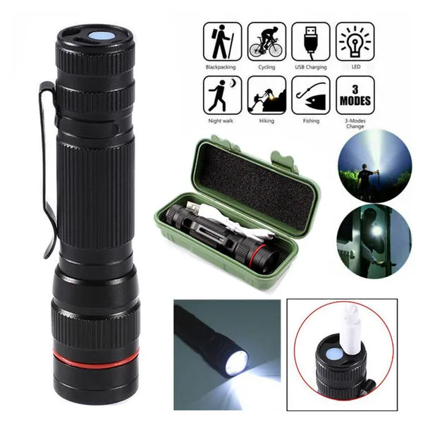 Mini Handheld LED Flashlight - Ultra Bright Tactical Light