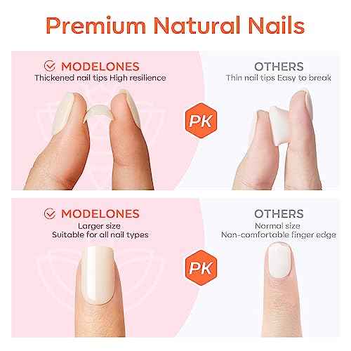 Modelones Dark Green Press on Nails Almond, Christmas Short Almond Fake Nails, Reusable Nail Kit with Nail Glue Adhesive Tabs Mini Nail File, Nails Press Ons 32Pcs 16 Sizes