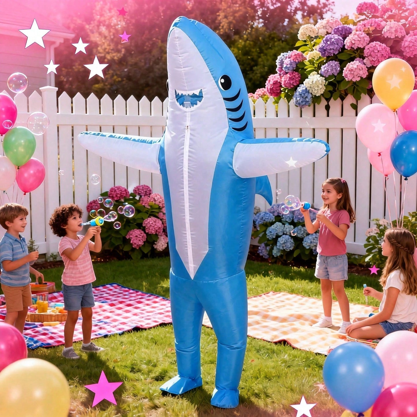 Shark Inflatable Costume for Adults - Funny Party Outfit