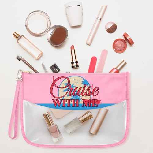 Sfodiary Funny Cruise Cosmetic Bag for Women Summer Vacation Cruise Trip Gifts for Women Cruise Themed Birthday Christmas Gift for Her Sister Friends Makeup Bag Zipper Travel Pouch