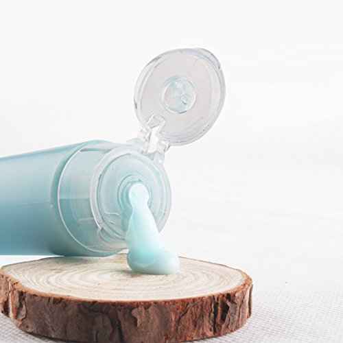 OTO 6 Pack Travel Size Plastic Squeeze Bottles for Liquids, 30ml/1 Fl. Oz TSA Approved Makeup Toiletry Cosmetic Containers