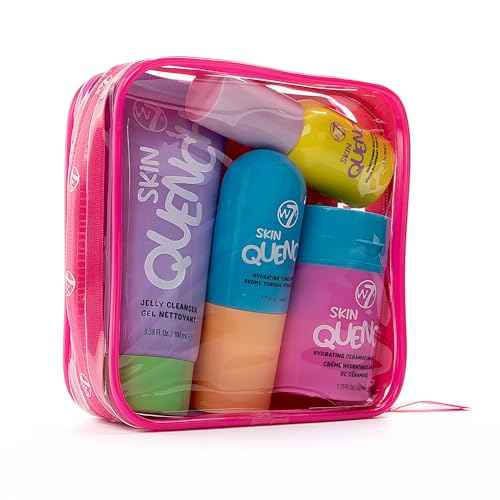 W7 Skin Quench Full Size Skincare Gift Set - Hydrating Skincare Bundle with Aloe Vera & Ceramides - Complete & Long-Lasting Moisturizing At-Home Routine