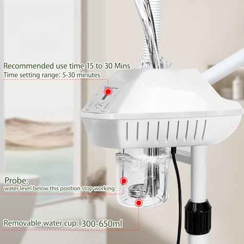 Professional Facial Steamer for Deep Hydration,2in1 Ozone Face Steamer with 5X Magnifying Lamp,Suitable for Home Use or Beauty Spa Deep Cleansing and Hydration