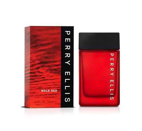 Perry Ellis Bold Red Gift Set: 3.4 fl oz eau de toilette,3 oz aftershave,3 oz shower gel,.25 fl oz travel mini - lime, parsley, mandarin, nutmeg, cinnamon, lavender, sandalwood, patchouli, cedarwood