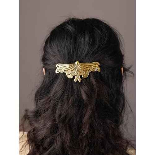 HAQUIL Vintage Art Nouveau Hairpin, Leaf Hair Clip, French Hairclip, Hair Barrette, Celtic Knot Protection, Hair Accessories, Jewelry Gift for Women