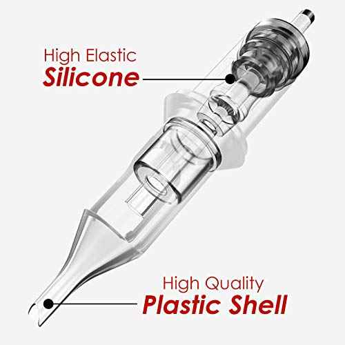 Wormhole Tattoo Cartridge Needles, 7RL Tattoo Needles 20PCS Disposable Tattoo Needle Cartridge Round Liner Cartridge Needles for Tattoo Pen Tattoo Machine Tattoo Supplies 1207RL