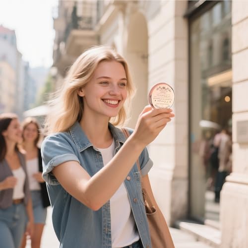 GAOLZIUY Daughter Gifts from Mom, Rose Gold Daughters Compact Mirror, Birthday Gifts for Daughter from Mother, Graduation Wedding Anniversary Christmas