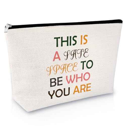 Mental Health Gifts for Women Makeup Bag Appreciation Gifts for Psychotherapist Therapist School Counselor Zipper Cosmetic Bag Christmas Birthday Present for Psychological Counselor Travel Pouch