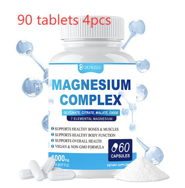 Magnesium Complex Supplement - Glycinate, Citrate & Malate Capsules