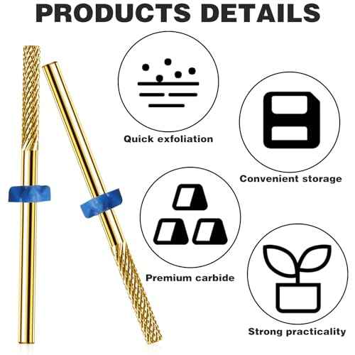 2Pcs Nail Drill Bits, Carbide Drill Bits Remover Cuticle Bit for Nail Drill Cleans Dead Nail Supplies, Drill Bits Nail Tech Suitable for Electric Nail File Nail Bits Cuticle Drill Bits for Nails