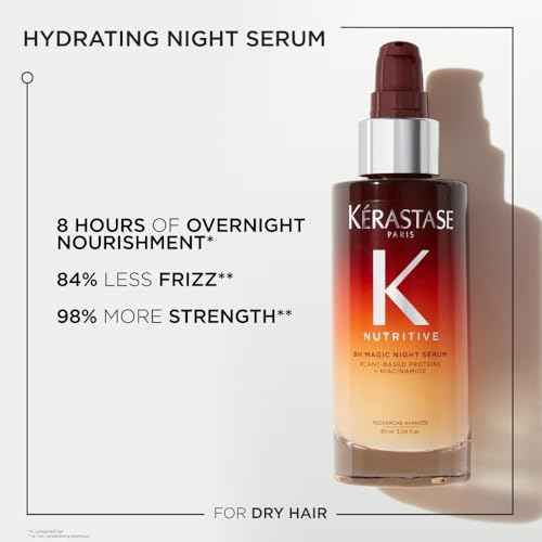 Kerastase Nutritive 8H Magic Night Serum - Overnight Treatment for Dry Hair, Enhances Shine, With Plant-Based Proteins