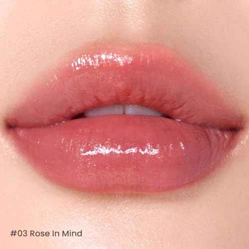 Peripera Ink Mood Glowy Tint | Lip-Plumping, Naturally Moisturizing, Lightweight, Glow-Boosting, Long-Lasting, Comfortable, Non-Sticky, No White Film (03 ROSE IN MIND)