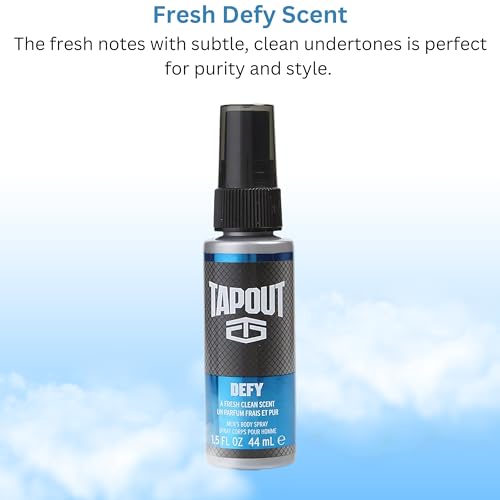 TAPOUT Body Spray for Men 5 Piece Set 1.5 Fl Oz