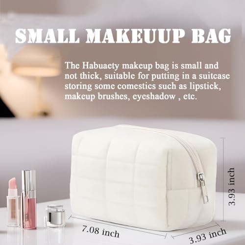 Makeup Cosmetic Bag Small Checkered Pouch Make Up Purse Bag Y2k Accessories