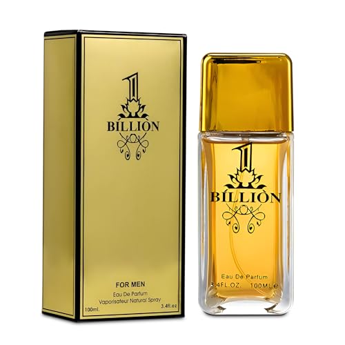 Men's Cologne 1 Billion- Eau De Toilette Spray Perfume Fresh Scent 3.4 Fl Oz Daily Used