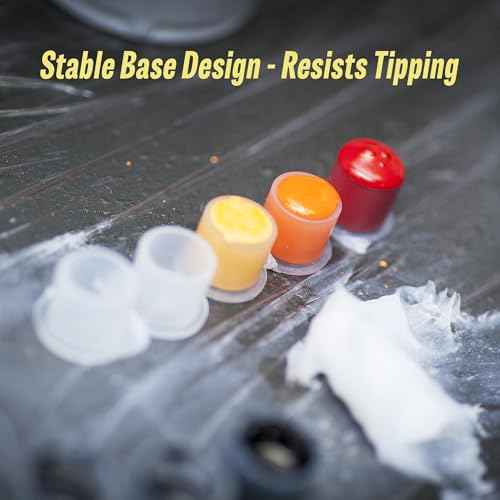 POSEIDON 312Pcs Tattoo Practice Kit - 12Pcs 5.9"x7.8" 3MM Fake Skin & 300Pcs Mixed Tattoo Ink Cups Kit | Realistic Silicone Training Sheets & Stencil Supplies for Beginners/Artists