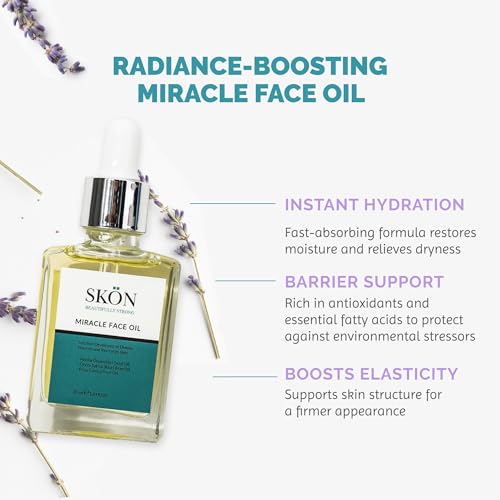 Sk?n Miracle Face Oil ? 30ml Fast Absorbing Natural Serum with 22 Plant-Based Oils | Vegan Botanical Facial Oil for Glowing, Dewy & Smooth Skin | Lightweight Daily Moisturizer & Hydrating Face Serum